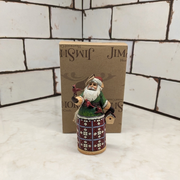 Jim Shore Santa/Cardinals/Birdhouse Hanging Ornament - Picture 7 of 7